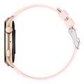 QX10 Smartklokke med 1,43" AMOLED-skjerm og Bluetooth-oppringing for helseovervåking - Rosa/gull