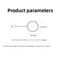 Qi2.2 25W MagSafe-lader for iPhone, AirPods, Galaxy Buds - hvit
