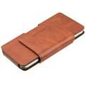 iPhone 7 Plus / iPhone 8 Plus Qialino Belteveske i Lær - Brun