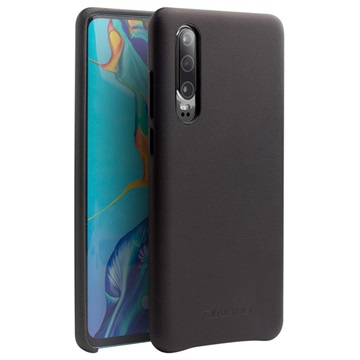 Qialino Premium Huawei P30 Skinndeksel - Svart