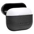 Qialino Premium AirPods Pro Lærveske - Svart