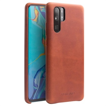 Qialino Premium Huawei P30 Pro Skinndeksel - Brun