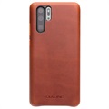 Qialino Premium Huawei P30 Pro Skinndeksel - Brun