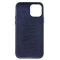 Qialino Premium iPhone 12/12 Pro Skinndeksel - Blå