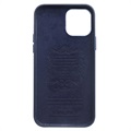 Qialino Premium iPhone 12 Mini Skinndeksel - Blå