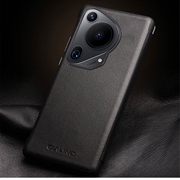 Huawei Pura 70 Ultra Qialino Smart View Flip-læretui - Klassisk - Svart