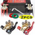 4-veis batteriklemmer med hurtigkobling for 12 V/24 V biler, lastebiler og campingvogner - 2 stk.