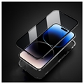 R-Just iPhone 14 Pro Max Magnetisk Deksel med Herdet Glass - Svart