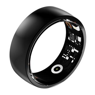 R09M Helseovervåking Smart Ring - Størrelse: 19.8mm - Svart