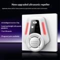 R1 Smart ultralydsskadedyrskremmer med LED-indikator - stikkontaktmodell - hvit