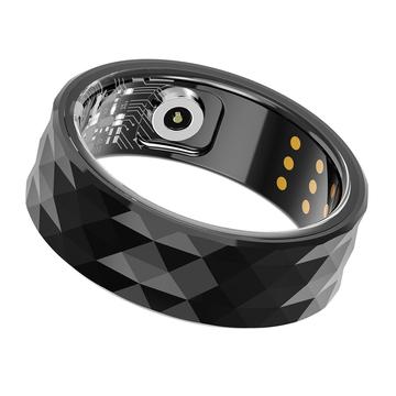 R12M Vanntett Smart Ring - Størrelse: 17.8mm - Svart