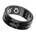R12M Vanntett Smart Ring - Størrelse: 21.8mm - Svart
