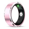 R5 Smart ring i aluminiumslegering med ladeveske - Størrelse: 10/19.9mm - Rosa