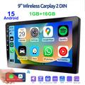 R911A 9" Android 15-bilstereo med CarPlay/Android Auto og ryggekamera
