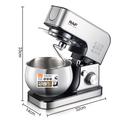 RAF R6605 Kjøkkenmikser - 1800W, 5L - Sølv