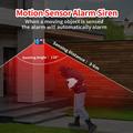 RC-711 IP65 vanntett solcelledrevet bevegelsessensor-alarm