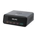 RELIFE Q8 165W GaN hurtigladestasjon - 4x USB-C/1x USB-A - grå