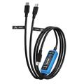 RELIFE XA7 2-i-1 USB-C-kabel for hurtiglading med digitalt display - svart