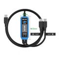RELIFE XA7 2-i-1 USB-C-kabel for hurtiglading med digitalt display - svart
