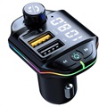 RGB Bluetooth FM-sender / Hurtigbillader ZTB-A10 - 20W - Svart