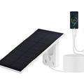 RH-P09 5V, 2W ETFE monokrystallinsk solcellepanel for camping - IP65, med Lightning- og USB-C-kabel