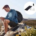 RH-P09 5V, 2W ETFE monokrystallinsk solcellepanel for camping - IP65, med Lightning- og USB-C-kabel