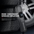 ROCKBROS A10 luftpumpe for bilmotorsykkel-sykkeldekk, bærbar, trådløs, elektrisk dekkpumpe med LED-belysning
