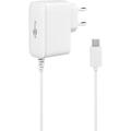 Raspberry Pi 5/4 Goobay 27W GaN-strømadapter - hvit