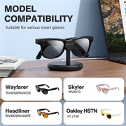 Ray-Ban Meta Wayfarer/Skyler/Headliner/Oakley HSTN ladestativ - Svart