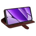 Realme 11/11x Lommebok-deksel med Magnetisk Lukning - brun