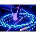 Reekin LED flytende RGB 3-i-1-kabel - MicroUSB, Lightning, USB-C - 1m