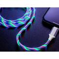 Reekin LED Flytende RGB MicroUSB-kabel - 1m, 2A