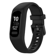 Garmin Vivosmart 5 Erstatnings Silikonstropp med Integrert Ramme - Svart