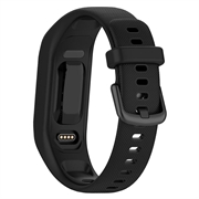 Garmin Vivosmart 5 Erstatnings Silikonstropp med Integrert Ramme - Svart