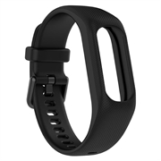 Garmin Vivosmart 5 Erstatnings Silikonstropp med Integrert Ramme - Svart