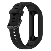 Garmin Vivosmart 5 Erstatnings Silikonstropp med Integrert Ramme - Svart