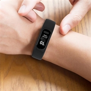 Garmin Vivosmart 5 Erstatnings Silikonstropp med Integrert Ramme - Svart