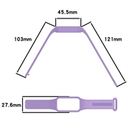 Xiaomi Smart Band 9 Active/Redmi Band 3 Erstatnings Silikonstropp med Integrert Ramme