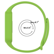 Xiaomi Smart Band 9 Active/Redmi Band 3 Erstatnings Silikonstropp med Integrert Ramme