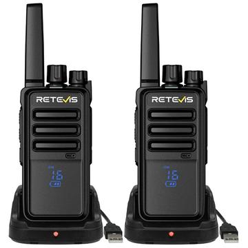 Retevis RT668H Walkie Talkies med skjult skjerm - svart