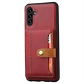 Samsung Galaxy A04s/A13 5G Retro Style Deksel med Lommebok - Rød