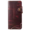 Samsung Galaxy S9 Retro Lommebok-deksel I Lær - Kaffe