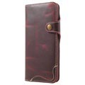 Samsung Galaxy S9 Retro Lommebok-deksel I Lær - Kaffe