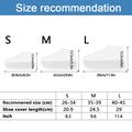 Gjenbrukbare, vanntette skoovertrekk i silikon - størrelse L