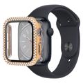 Apple Watch Series 7 Deksel med Skjermbeskytter i Herdet Glass - 45mm - Svart