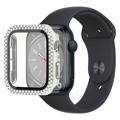 Apple Watch Series 7 Deksel med Skjermbeskytter i Herdet Glass - 45mm - Svart