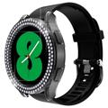 Rhinestone Dekorative Samsung Galaxy Watch5 Deksel - 44mm - Gjennomsiktig