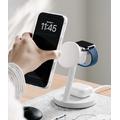 Ringke 3-i-1 MagSafe trådløs lader 25W Qi 2.2 - iOS, Android - hvit