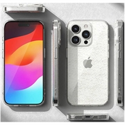 iPhone 15 Pro Max Ringke Air Glitter TPU-deksel - Gjennomsiktig