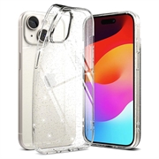 iPhone 15 Ringke Air Glitter TPU-deksel - Gjennomsiktig